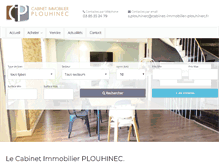 Tablet Screenshot of cabinet-immobilier-plouhinec.fr
